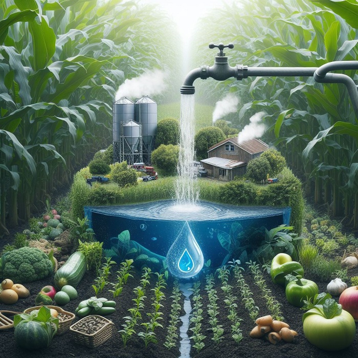 کاهش مصرف آب و آلودگی آب در کشاورزی پایدار